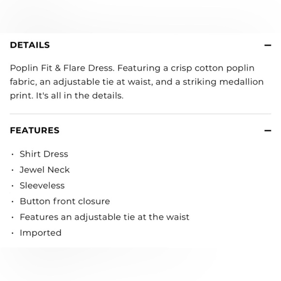 Talbots poplin fit & flare dress - Picture 7 of 7